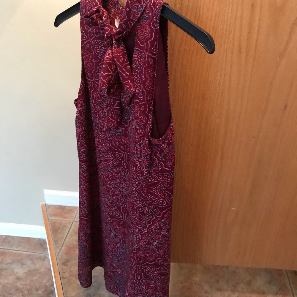 Decree red pattern dress size small